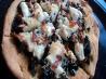 Swiss Chard and Ricotta Cornmeal Crust Pizza. Recipe by BakinBaby