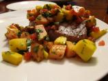 Grilled Tuna With Mango-Papaya Salsa