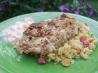 Crunchy Macadamia Nut Chicken over Tropical Fruit Paella. Recipe by LifeIsGood