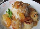 Seared Sea Scallops in Mandarin Sauce