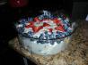 Patriotic Berry Trifle. Recipe by Sharon123