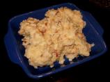 Bacon and Cheddar Smashed Potatoes. Photo by Nasseh