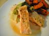 Grilled Salmon With Baby Bok Chop. Recipe by ellie_