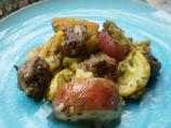 Easy Baked Summer Veggies and Sausage