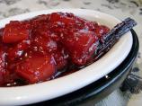 Vanilla-Scented Pear and Raspberry Relish