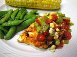 Curry in a Hurry Grilled Chicken With Salsa and Sugar Snap Peas