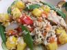 Loaded up Sweet & Sour Chicken With Brown Rice (Lite-Bleu). Recipe by 2Bleu