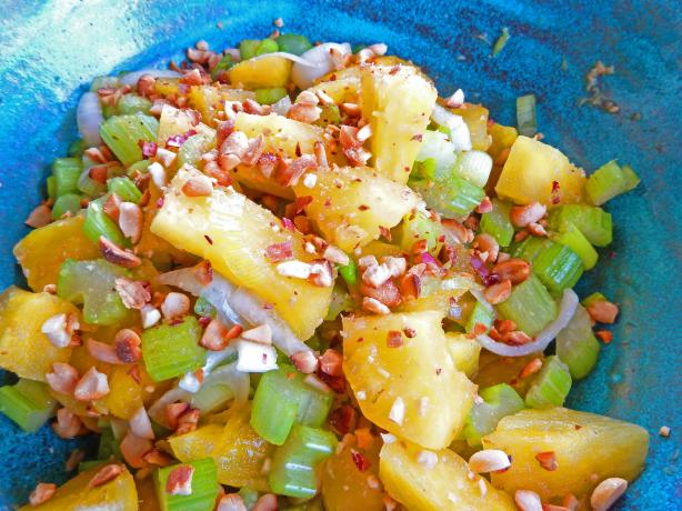 Indonesian Pineapple and Celery Salad - Selada Nanas. Photo by awalde