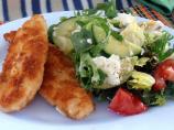 Almond Crumbed Chicken Schnitzel With Avocado Salad