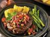 Rib Eye Steak With a Roasted Tomato, Peanut and Jalapeno Relish. Recipe by Info4YourLife