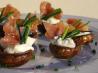 Garlic and Herb Stuffed Mushrooms With Prosciutto. Recipe by The Flying Chef