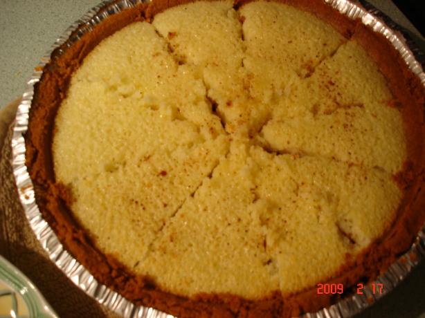 Buttermilk Pie With Gingersnap Crumb Crust. Photo by young chef #3