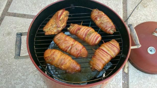 Smoked Bacon Wrapped Chicken Breasts. Photo by SmokinNoob