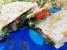 Mushroom and Spinach Quesadilla With Garden Salad. Recipe by I'mPat