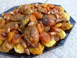 Tagine De Poulet Aux Abricots Et Aux Amandes-Chicken Apricots Al