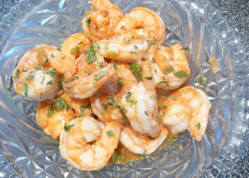 Chilli Prawns. Photo by Mikekey