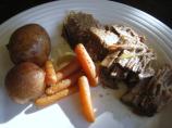 Sweet and Sour Beef Pot Roast in the Slow Cooker. Photo by mary winecoff