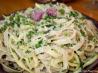 Zucchini and Tuna Pappardelle