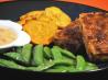 Mini Meatloaves With Baked Sweet Potato Chips. Recipe by I'mPat