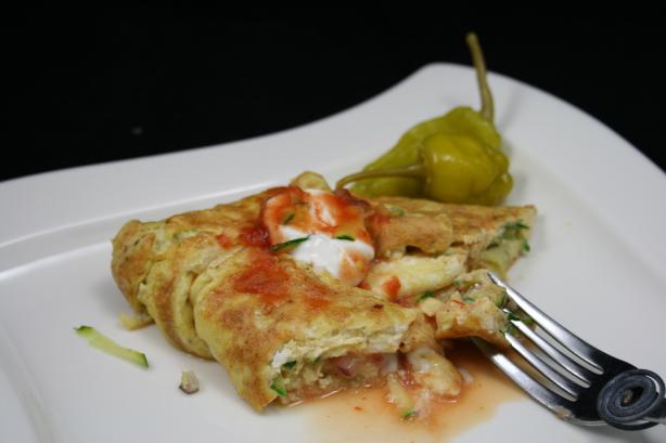 Spicy Zucchini Omelet. Photo by **Tinkerbell**