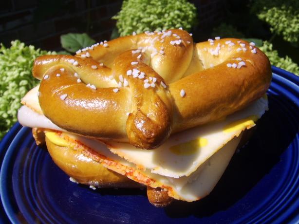 Cheese and Soft Pretzel Sandwich. Photo by LifeIsGood