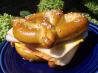 Cheese and Soft Pretzel Sandwich. Recipe by breezermom