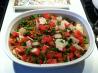 Summer Pea, Watermelon and Farro Salad. Recipe by Ingrid Nicolich-Obregon