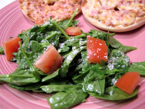 Minted Spinach Salad. Photo by loof