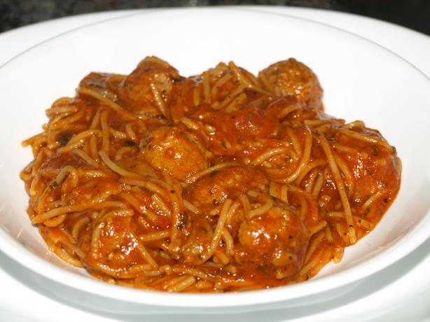 Rice Cooker Spaghetti With Meatballs. Photo by A Pinch of This ...