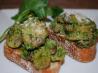 Wild Mushroom and Pesto Crostini. Recipe by Cheese Please