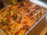 Caprese Pasta in Alfredo Sauce