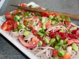 Spicy Almond Soba Noodles With Edamame