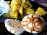 Indonesian Marbled Hard Boiled Eggs or Telur Pindang
