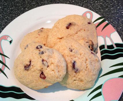 Lemon Ginger and Cranberry Crunch Cookies. Photo by Mikekey