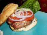 Summer Feta Burger With Gourmet Cheese Spread
