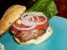 Summer Feta Burger With Gourmet Cheese Spread. Recipe by Annacia