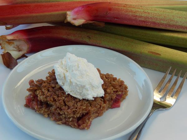 Spicy Rhubarb Crisp. Photo by Lavender Lynn