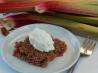 Spicy Rhubarb Crisp. Recipe by Baby Kato