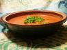 Chilled Tomato & Red Pepper Soup. Recipe by Isabeau