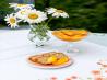 Apricot Bread With Walnuts and Peaches in Vanilla Sauce. Recipe by melangery