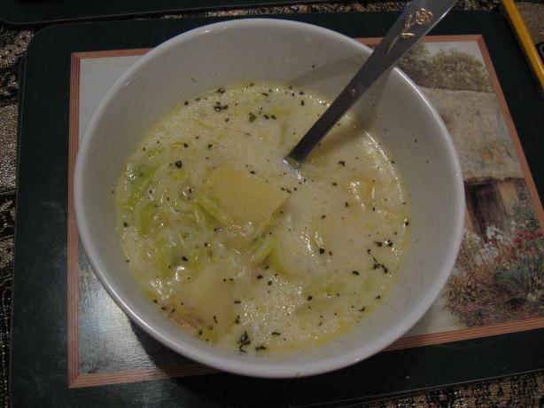 Leek and Potato Soup. Photo by BriS