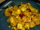 Chicken Paella With Pine Nuts & Cheese
