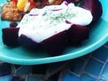 Roasted Beets With Dill Yogurt Sauce