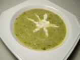 Zucchini Soup With Herbed Cream