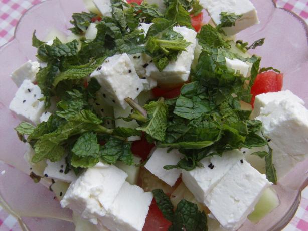 Watermelon Cucumber Salad. Photo by dandelionleaf