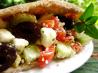 Hummus Pitas With Feta-Olive Salsa. Recipe by Nancy's Pantry