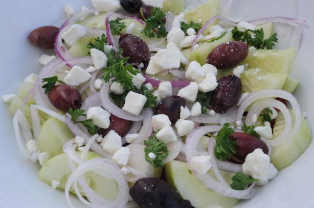 Akrotiri: Village Salad. Photo by GiddyUpGo