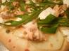 Salmon, Potato and Caper Pizzas