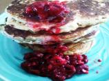 Ricotta-Oat-Bran Pancakes With Raspberry Sauce