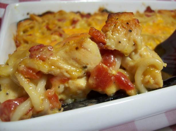 Ro-tel Chicken Spaghetti. Photo by Chef shapeweaver &copy;